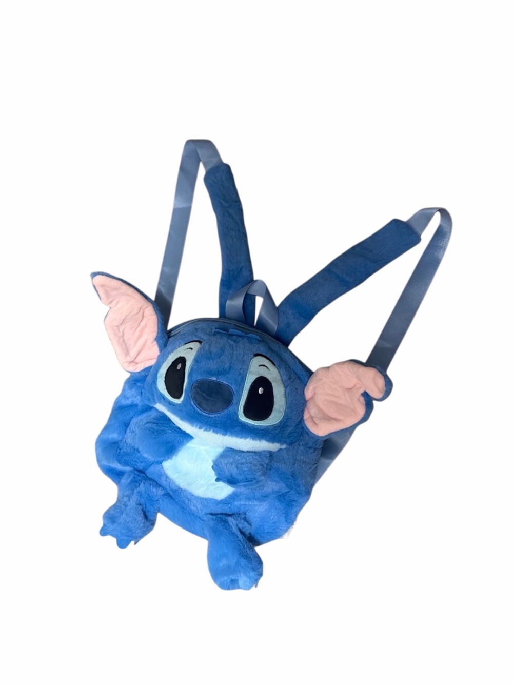 blue Disney Stitch plush character mini backpack bag